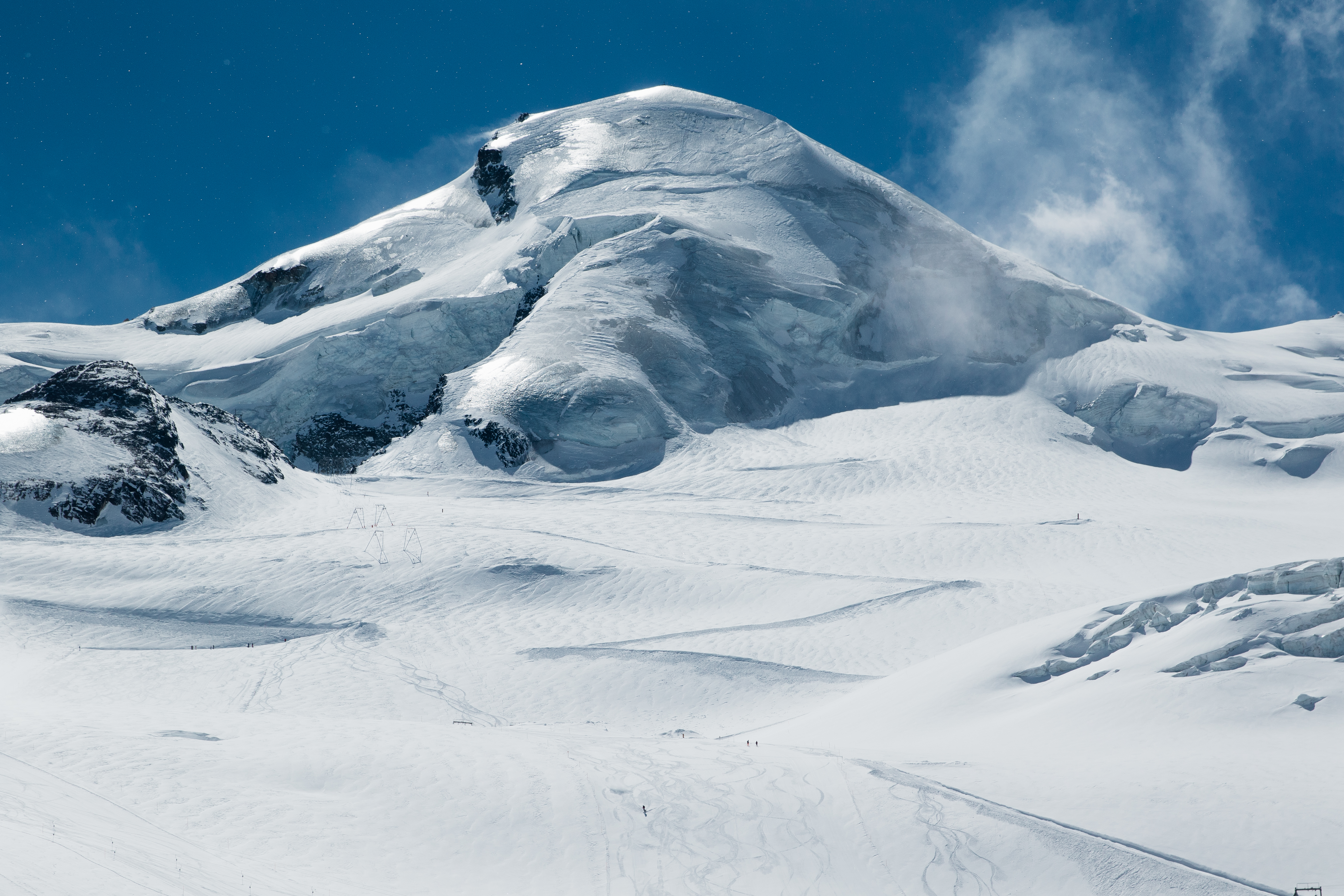 Allalin Winter Landschaftsbild